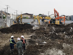 解体工事現場